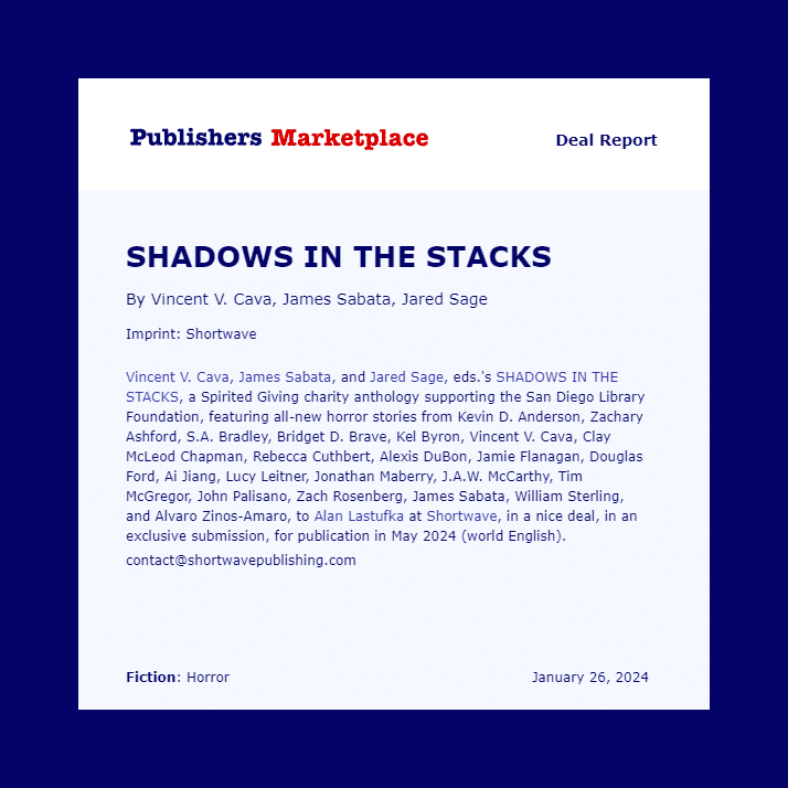 Shadows in the Stacks PMDR