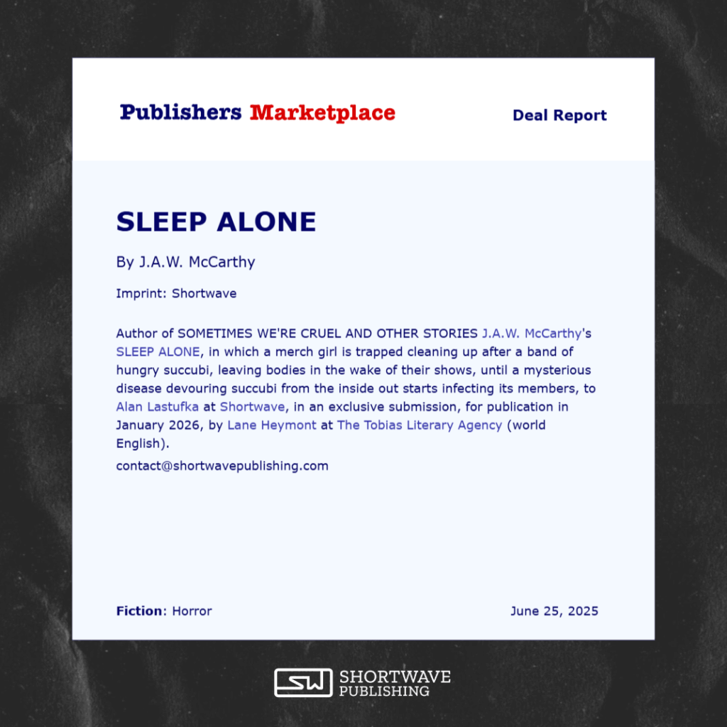 New Deal Announcement - SLEEP ALONE